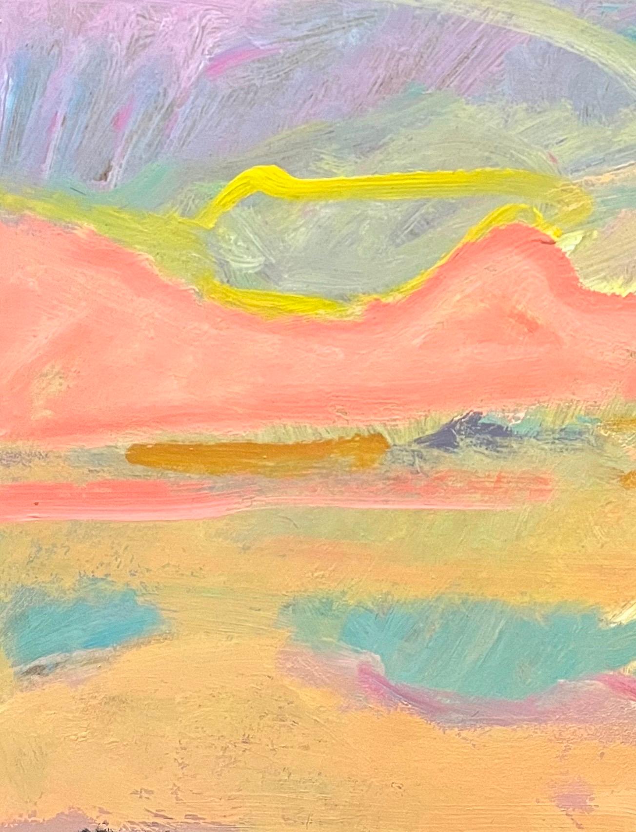 Paysage 148 de Jean Krille - Huile sur Masonite 100x100 cm en vente 2