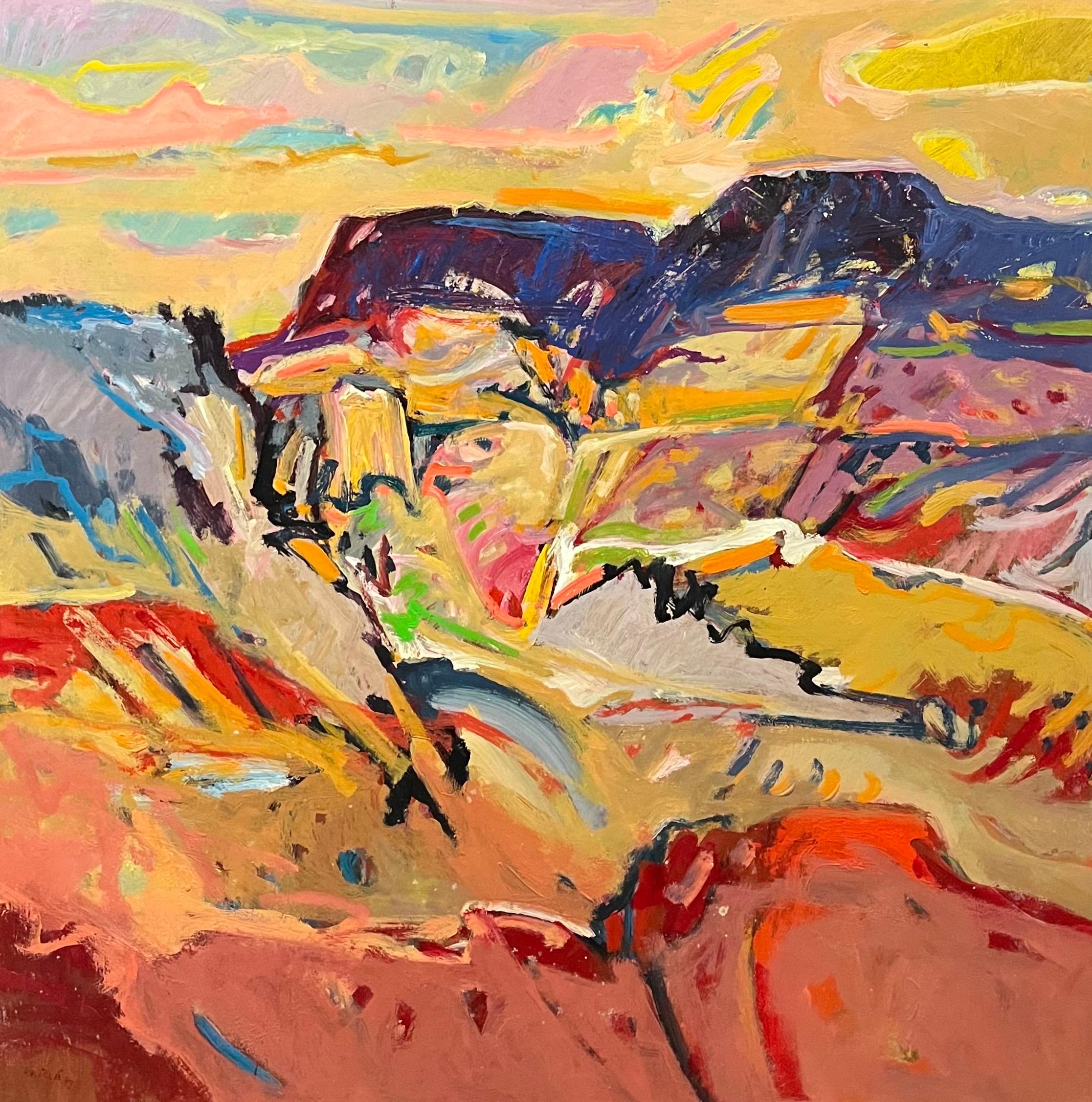 Les peintures de Jean Krillé sont connues pour leur utilisation expressive de la couleur et de formes dynamiques et abstraites, mêlant réalisme et abstraction dans ses représentations de la Nature. Ses paysages présentent souvent des ciels