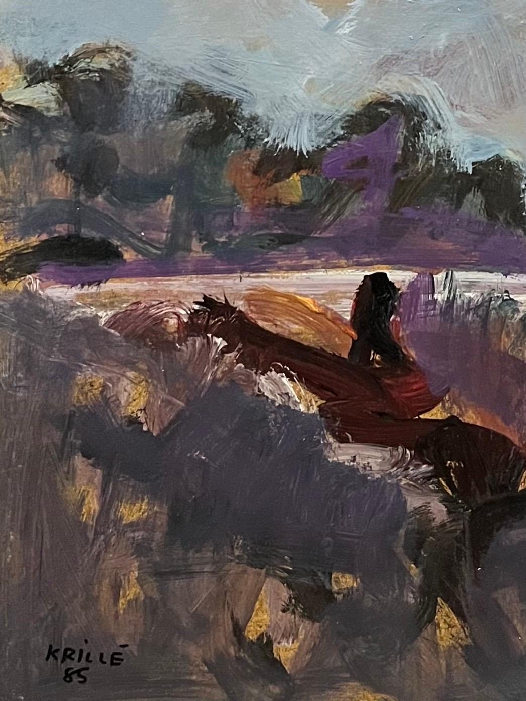 Paysage 153 de Jean Krille - Huile sur Masonite 80x100 cm 1
