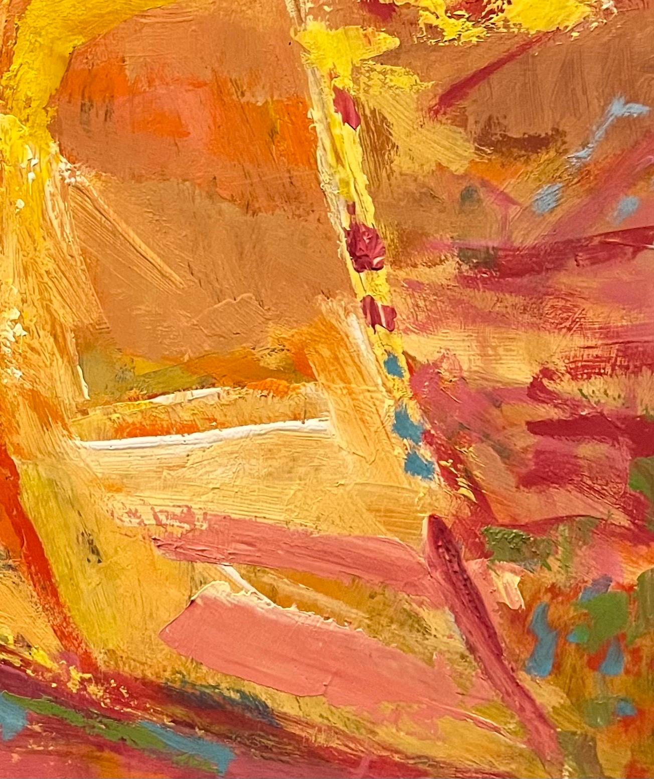 Paisaje 150 de Jean Krille - Óleo sobre masonita 80x100 cm en venta 5