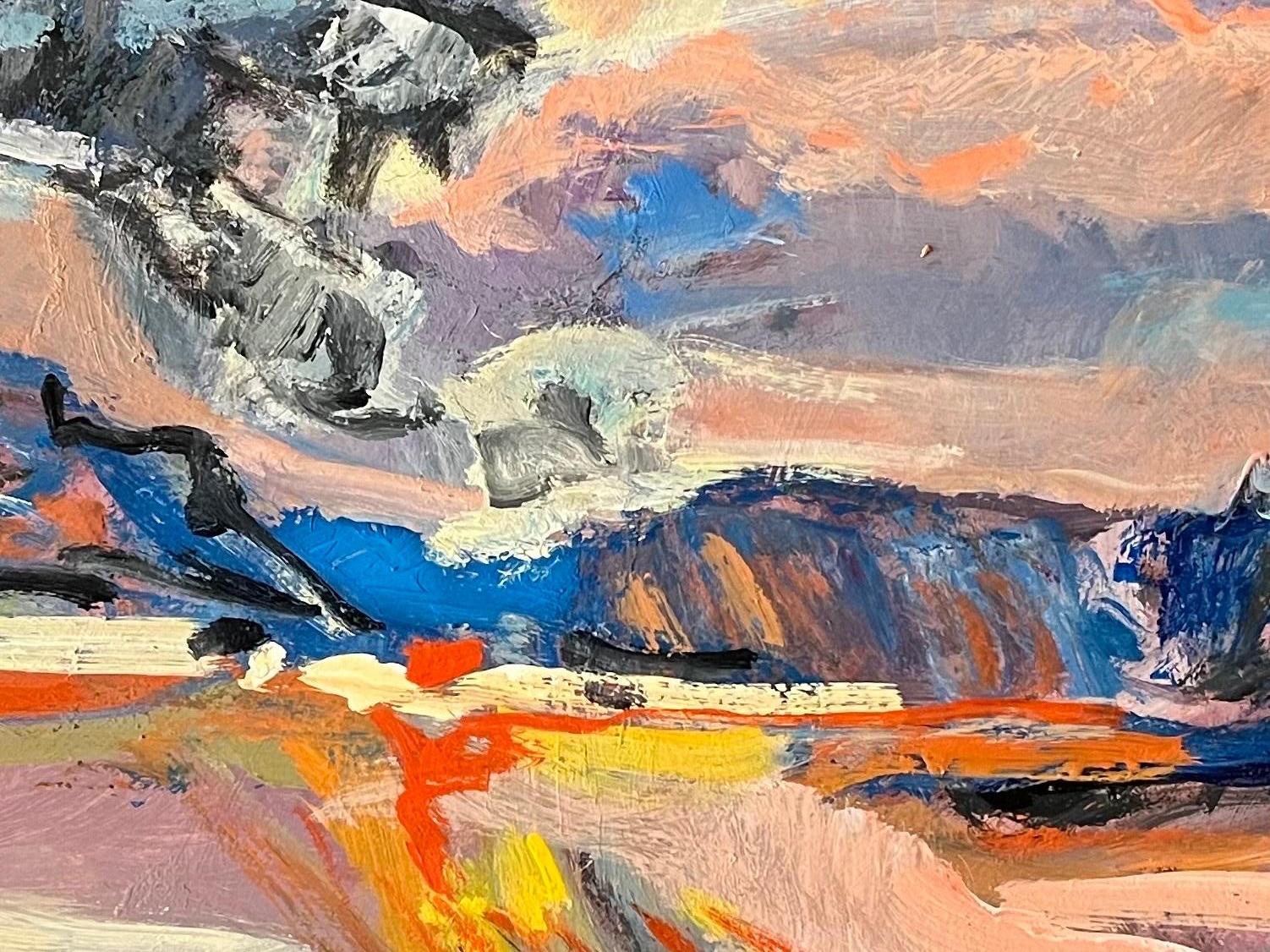 Paisaje 154 de Jean Krille - Óleo sobre masonita 80x100 cm en venta 3