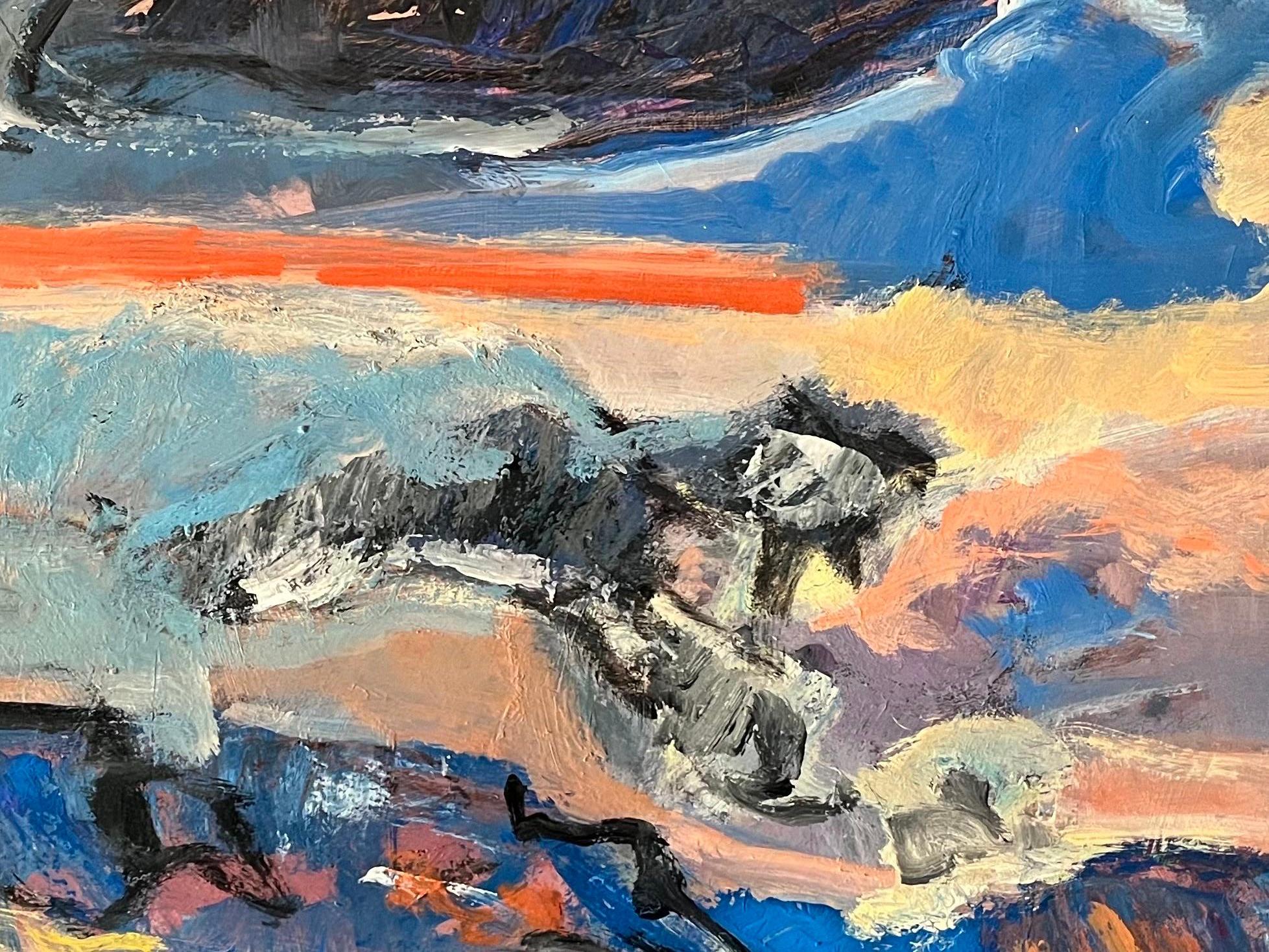 Paisaje 154 de Jean Krille - Óleo sobre masonita 80x100 cm en venta 6