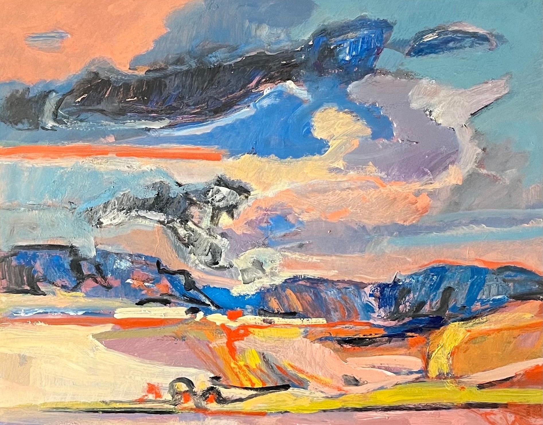 Los cuadros de Jean Krillé son conocidos por su expresivo uso del color y sus formas dinámicas y abstractas, que mezclan realismo y abstracción en sus representaciones de la naturaleza. Sus paisajes suelen presentar cielos dramáticos, con nubes