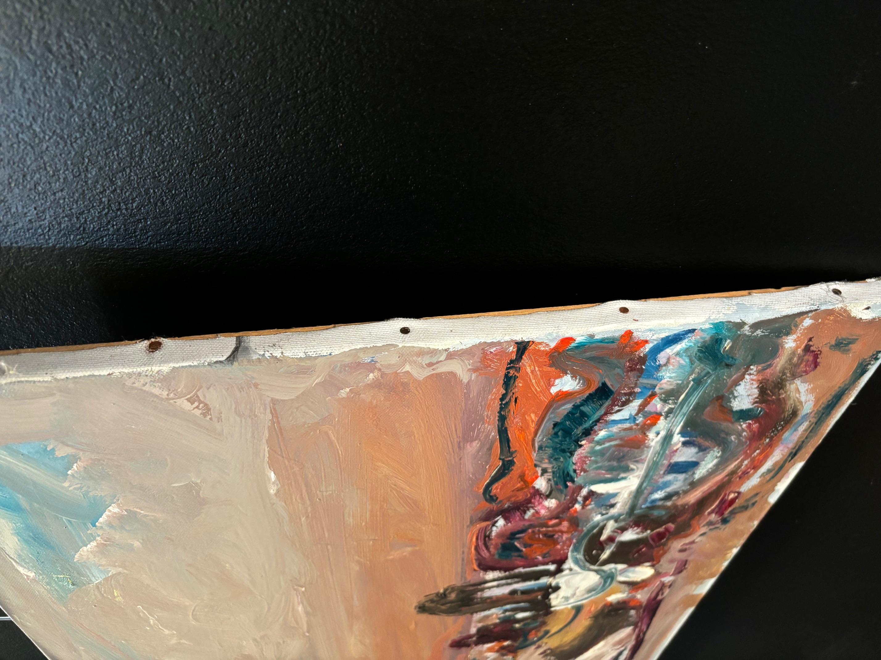 Paysage n°86 de Jean Krillé - Huile sur toile 50x60 cm en vente 2