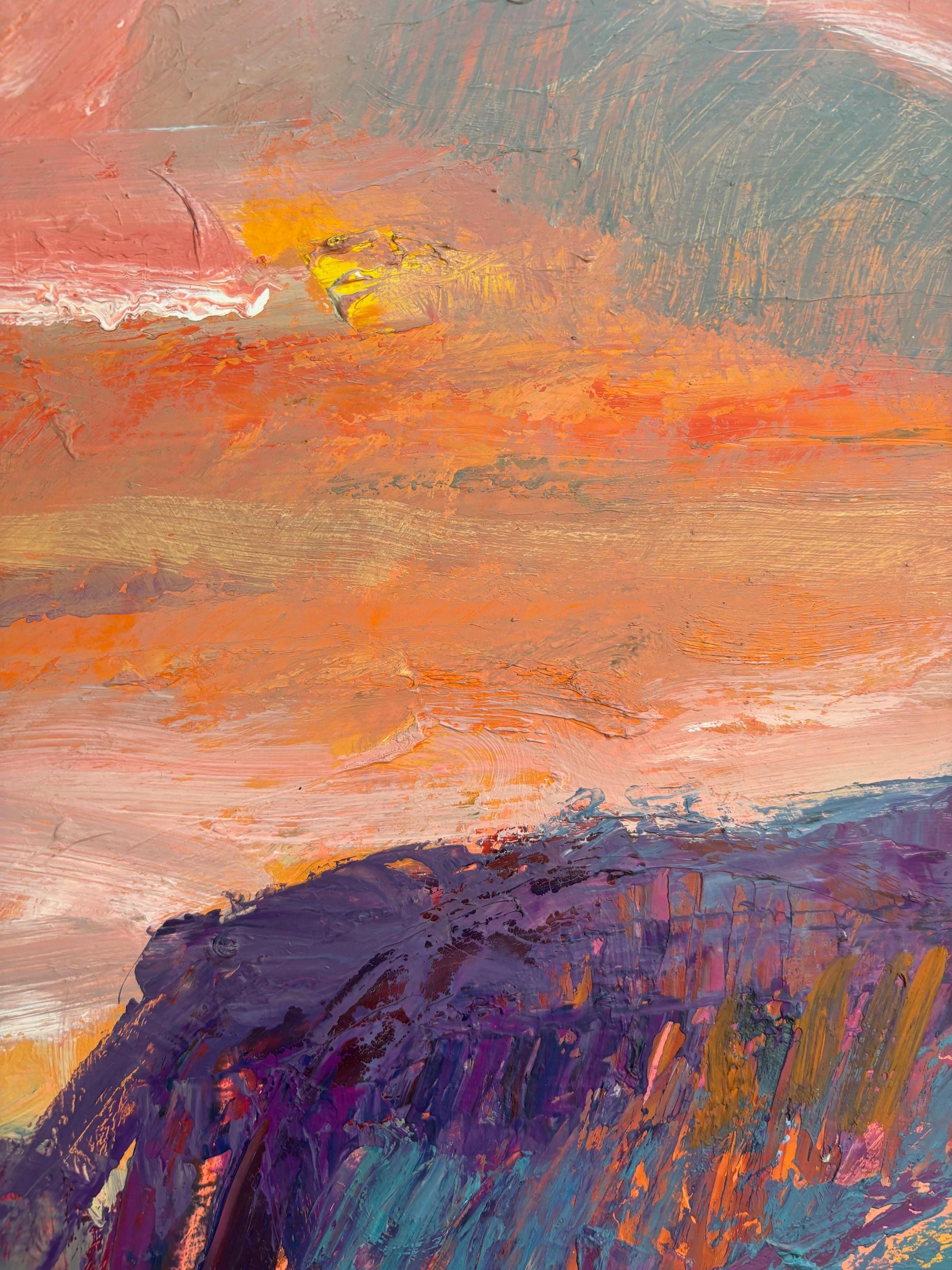 Landscape n°88 by Jean Krillé - Oil on wood 100x120 cm - Painting by Jean Krille