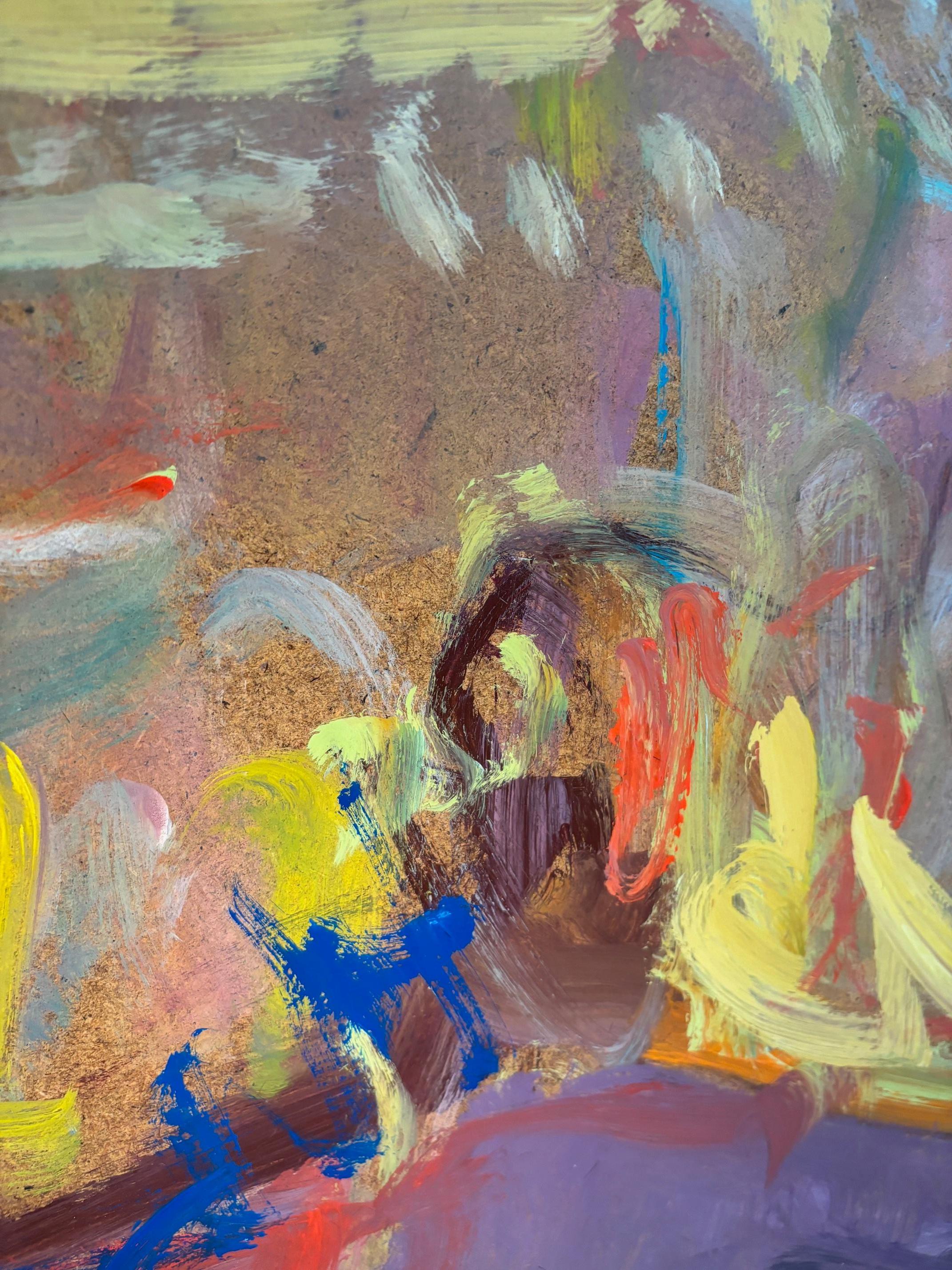 Paisaje n°89 de Jean Krillé - Óleo sobre madera 100x120 cm en venta 1