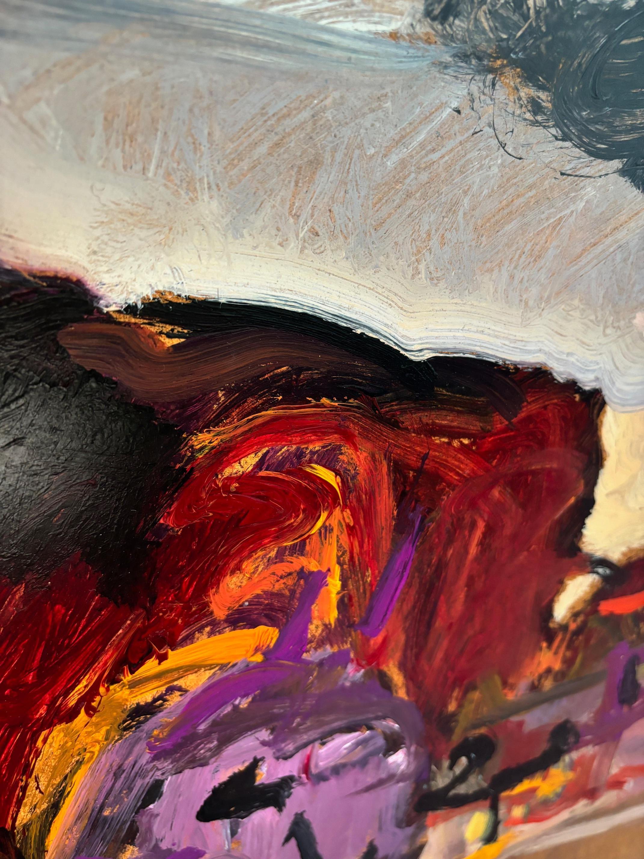 Paisaje n°89 de Jean Krillé - Óleo sobre madera 100x120 cm en venta 2