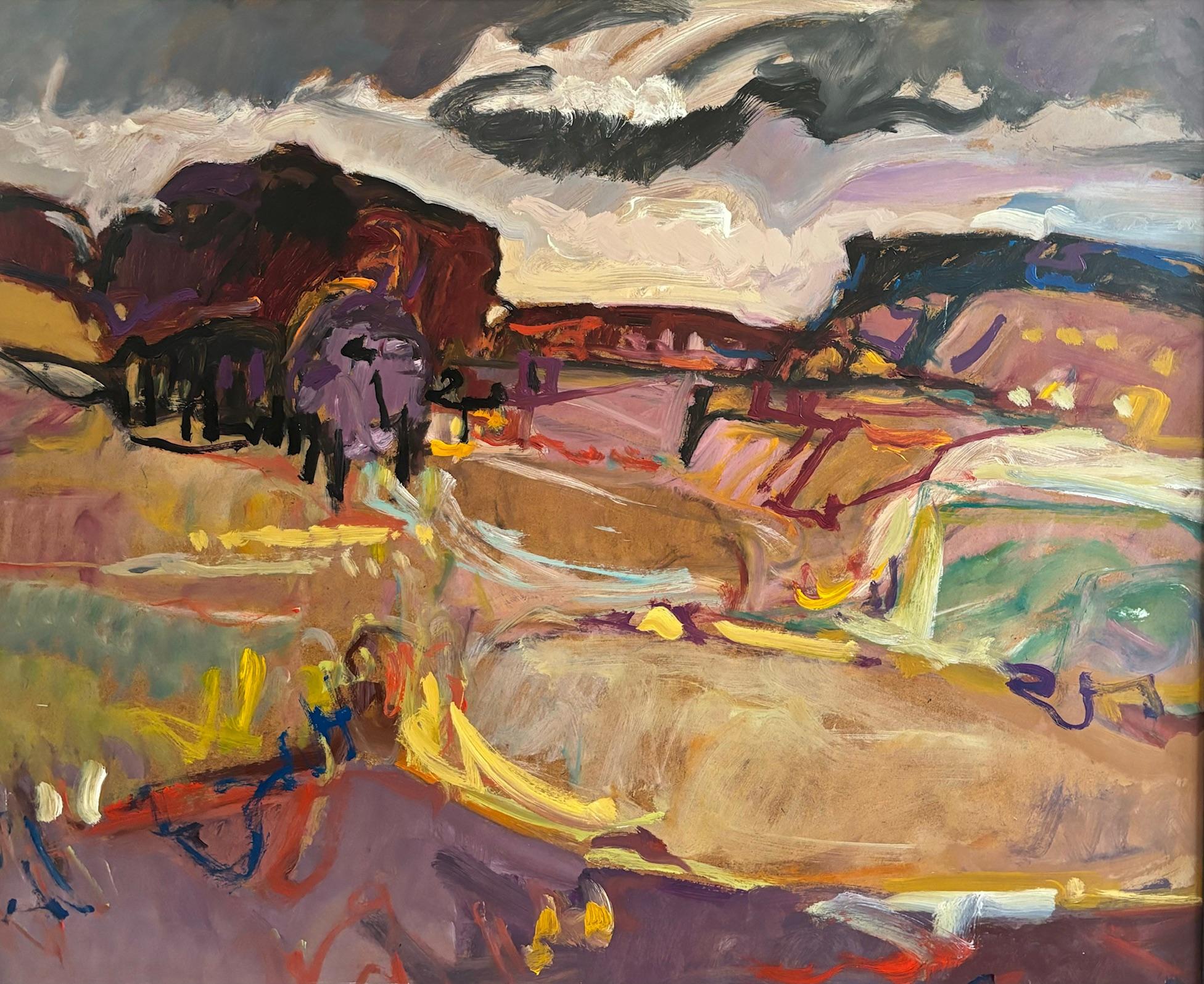 Abstract Painting de Jean Krille - Paisaje n°89 de Jean Krillé - Óleo sobre madera 100x120 cm