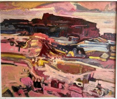 Landschaft n°91 von Jean Krillé - Öl auf Holz 100x120 cm