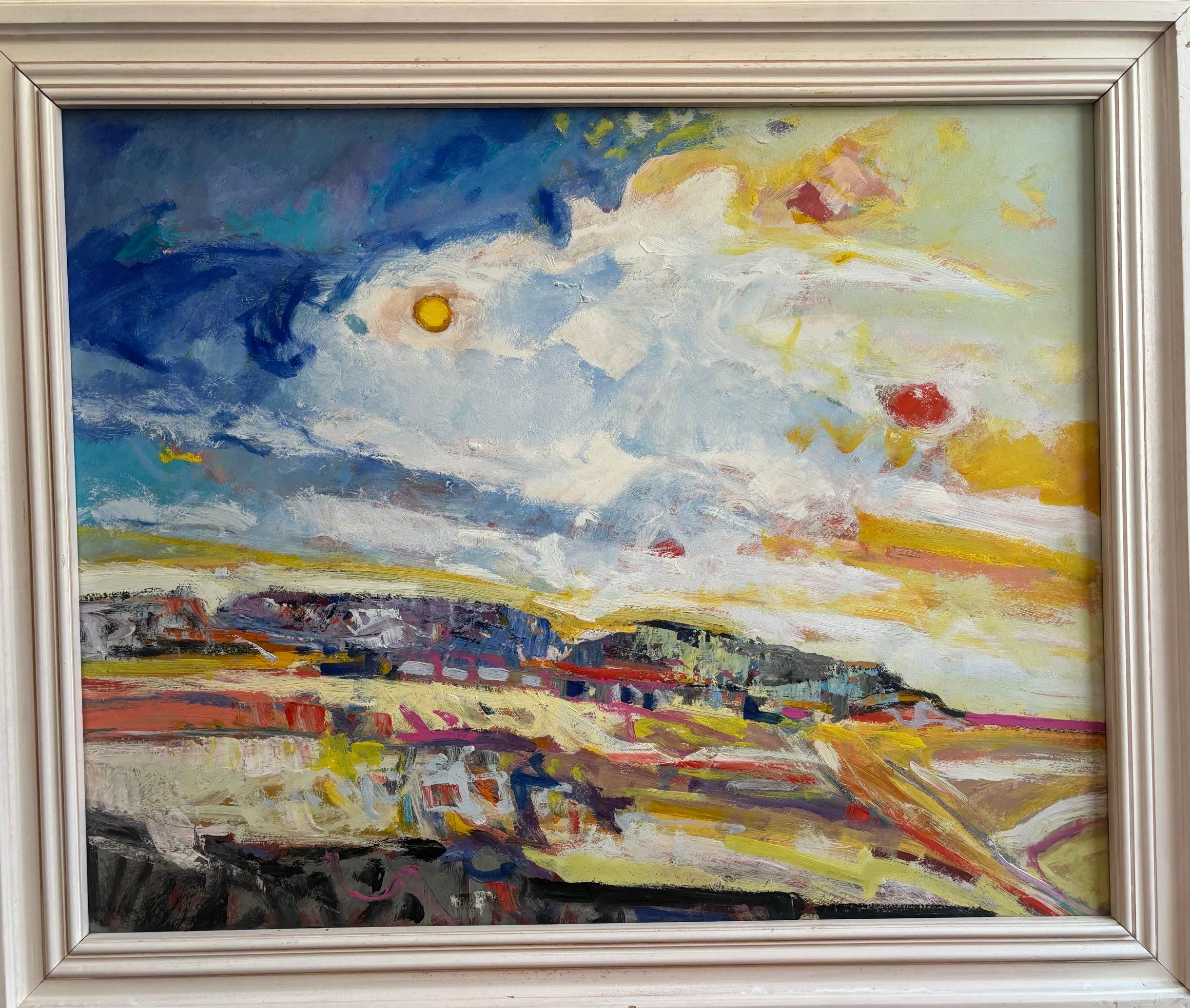 Paesaggio n°92 di Jean Krillé - Olio su tavola 80x100 cm - Painting di Jean Krille