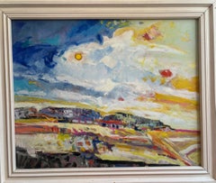 Paisaje n°92 de Jean Krillé - Óleo sobre madera 80x100 cm