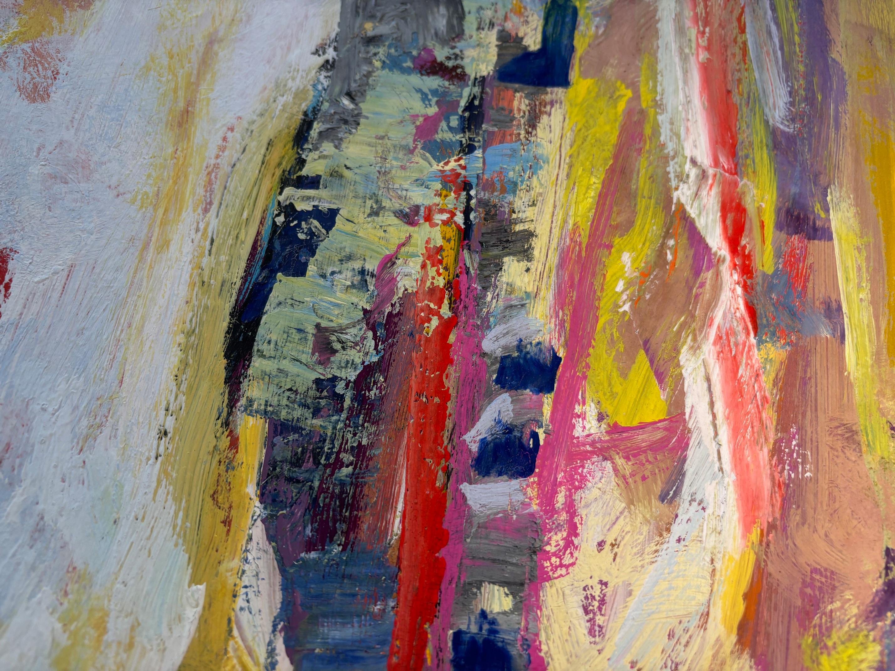 Paesaggio n°92 di Jean Krillé - Olio su tavola 80x100 cm in vendita 1