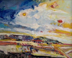 Paysage n°92 de Jean Krillé - Huile sur bois 80x100 cm