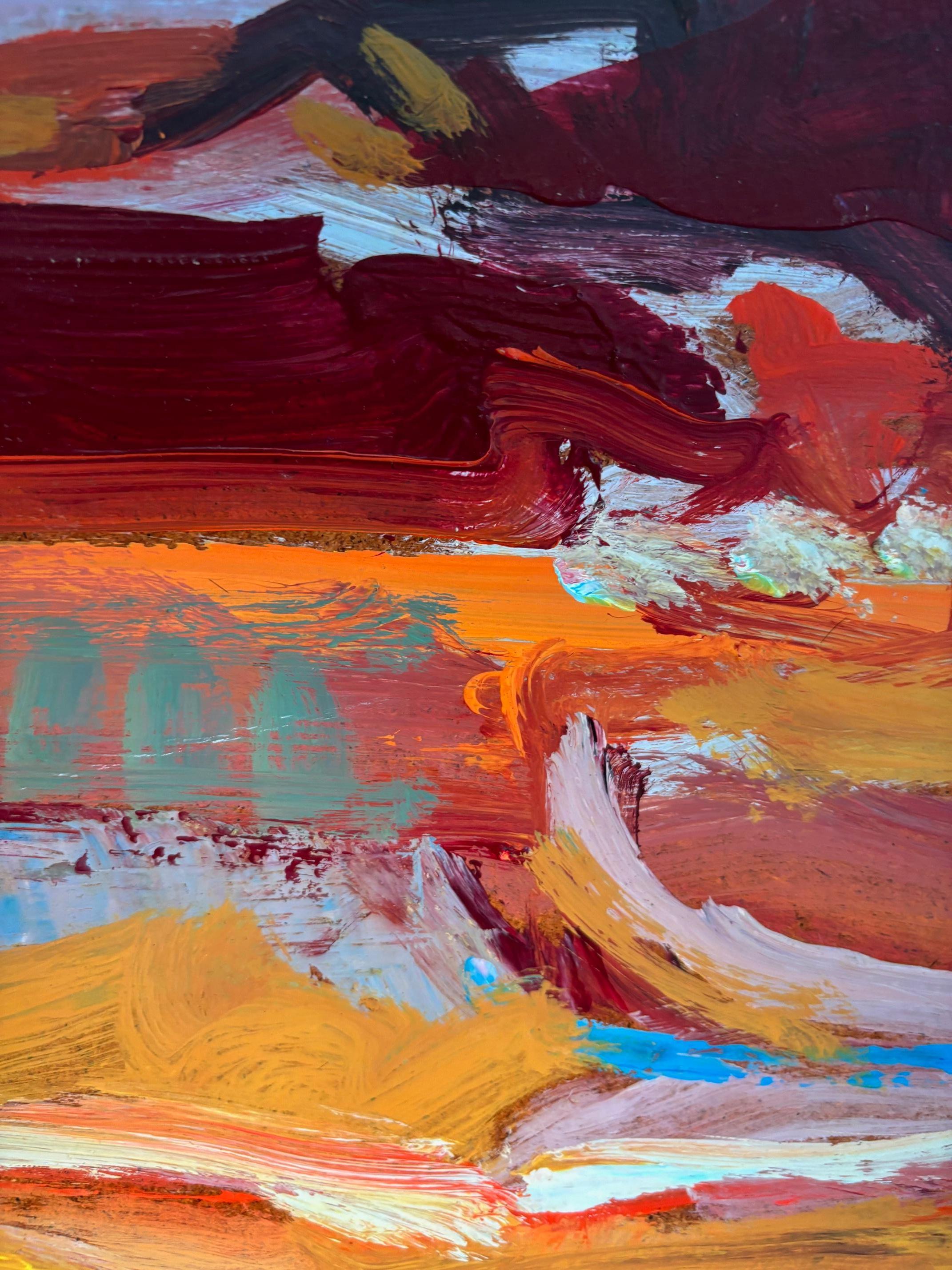 Paysage n°93 de Jean Krillé - Huile sur bois 59x72 cm en vente 1