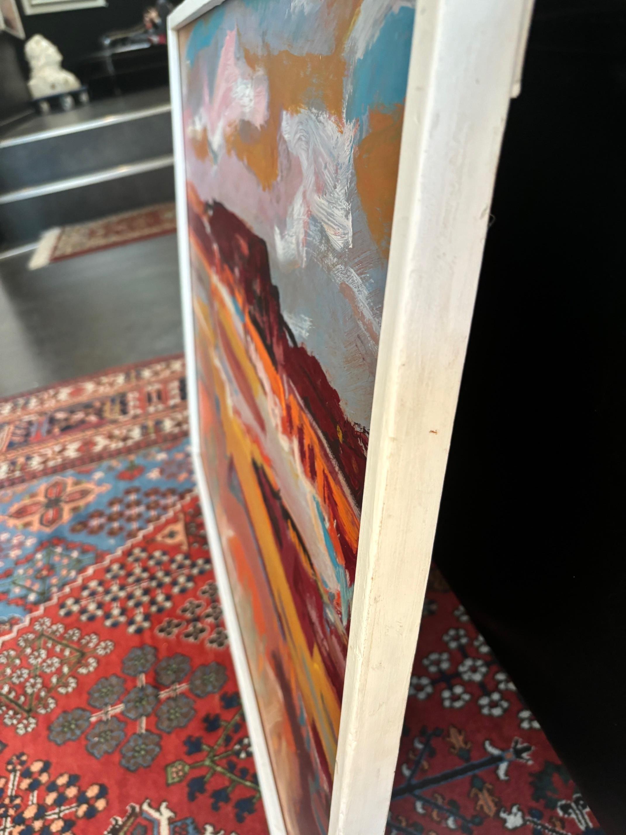 Paysage n°93 de Jean Krillé - Huile sur bois 59x72 cm en vente 3