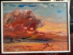 Landschaft n°94 von Jean Krillé - Öl auf Holz 59x79 cm