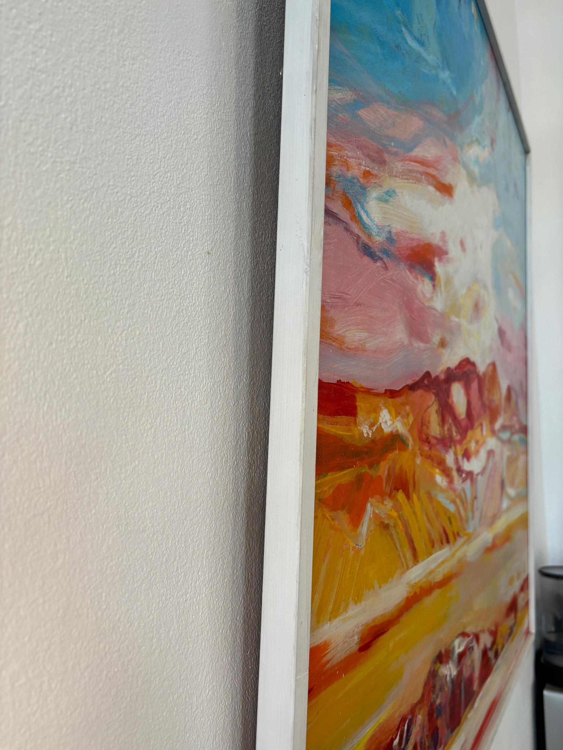 Paesaggio n°96 di Jean Krillé - Olio su masonite 100x100 cm 1