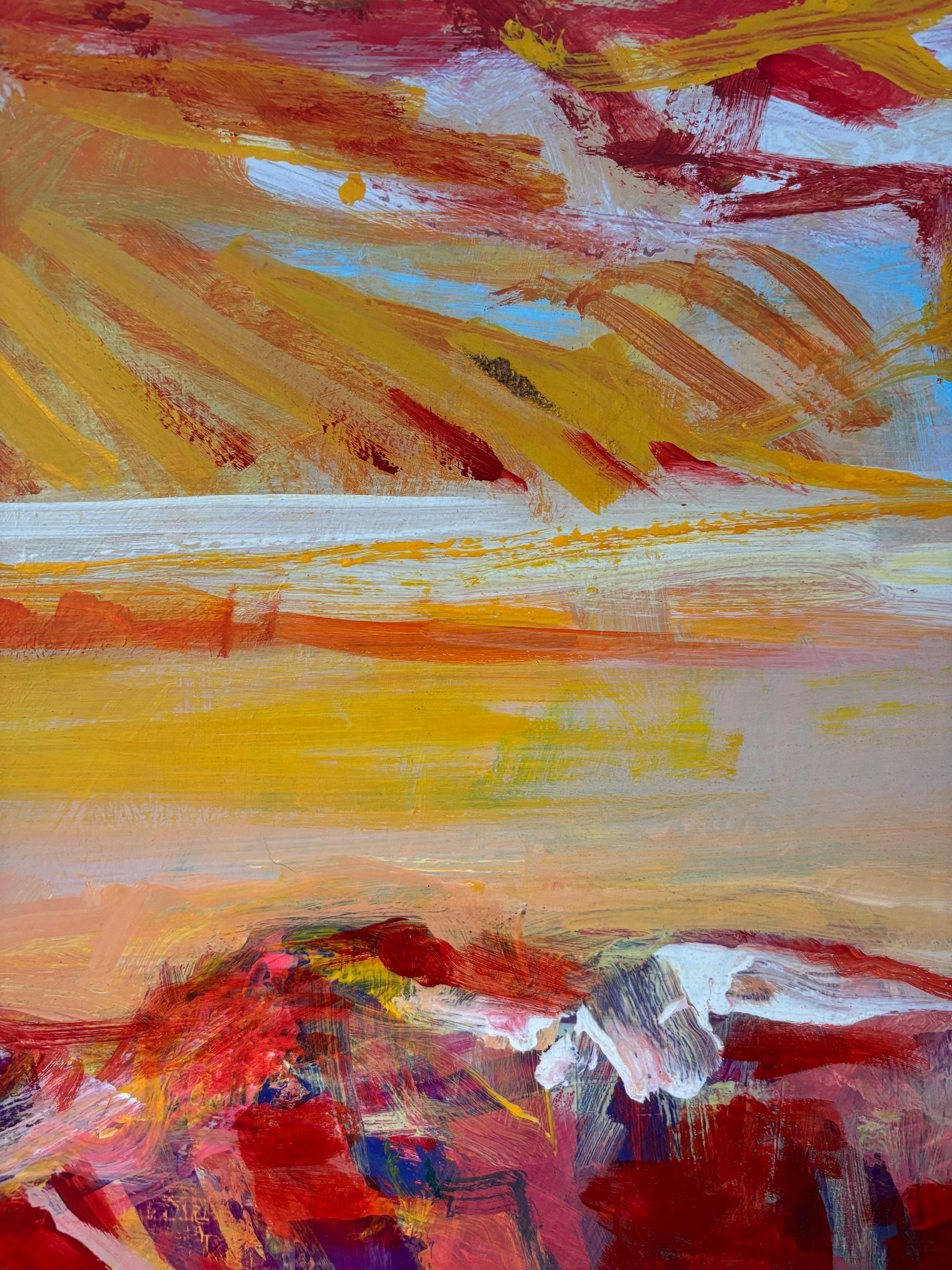 Paesaggio n°96 di Jean Krillé - Olio su masonite 100x100 cm 2