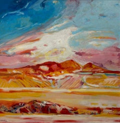 Paesaggio n°96 di Jean Krillé - Olio su masonite 100x100 cm