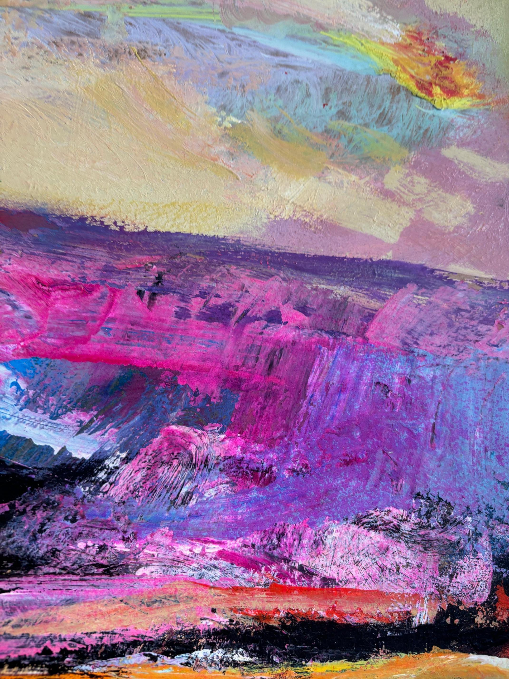 Paesaggio n°98 di Jean Krillé - Olio su masonite 100x100 cm in vendita 1