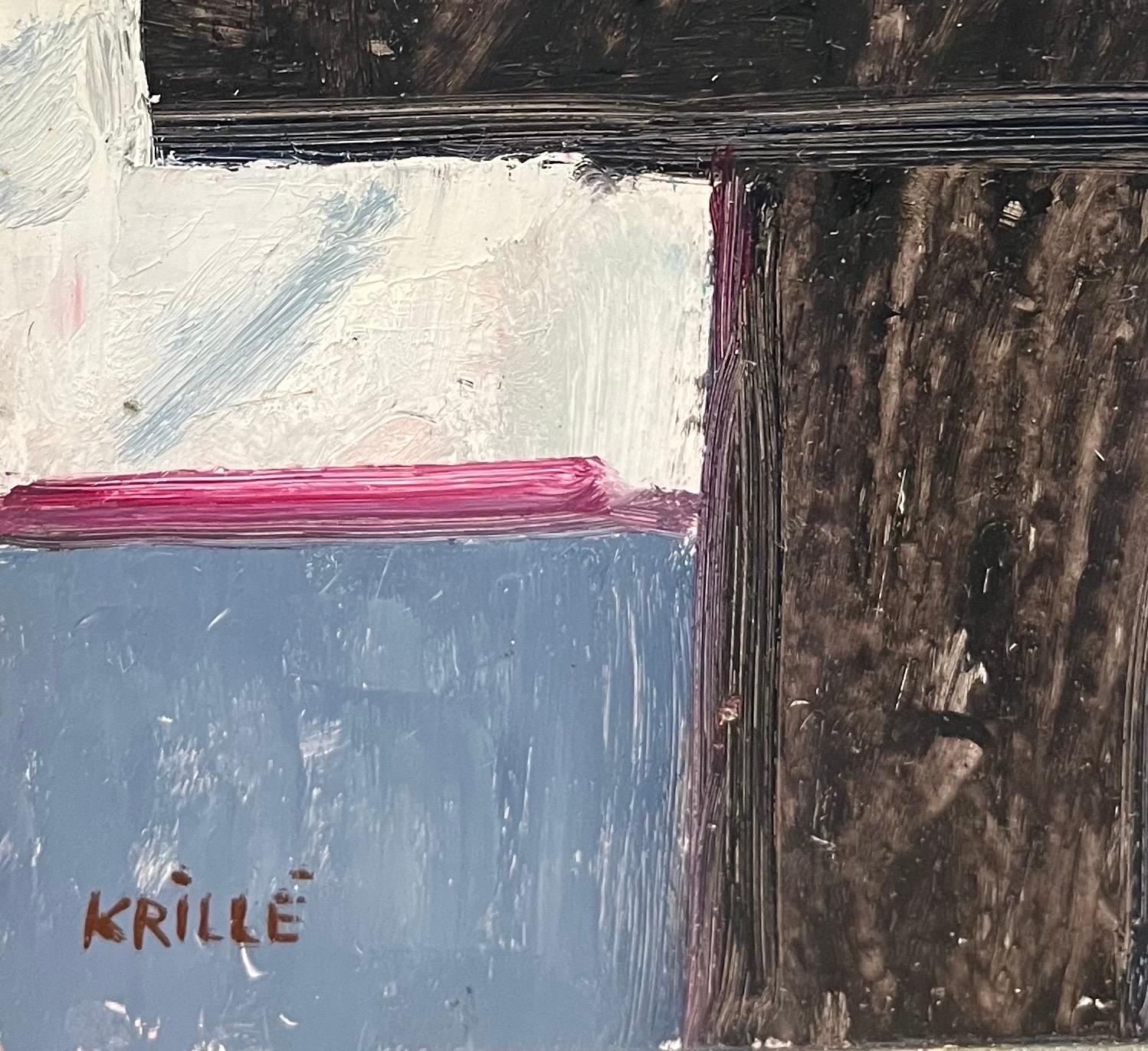 Still life 113 by Jean Krille - Oil on masonite - 50.5x70cm For Sale 3