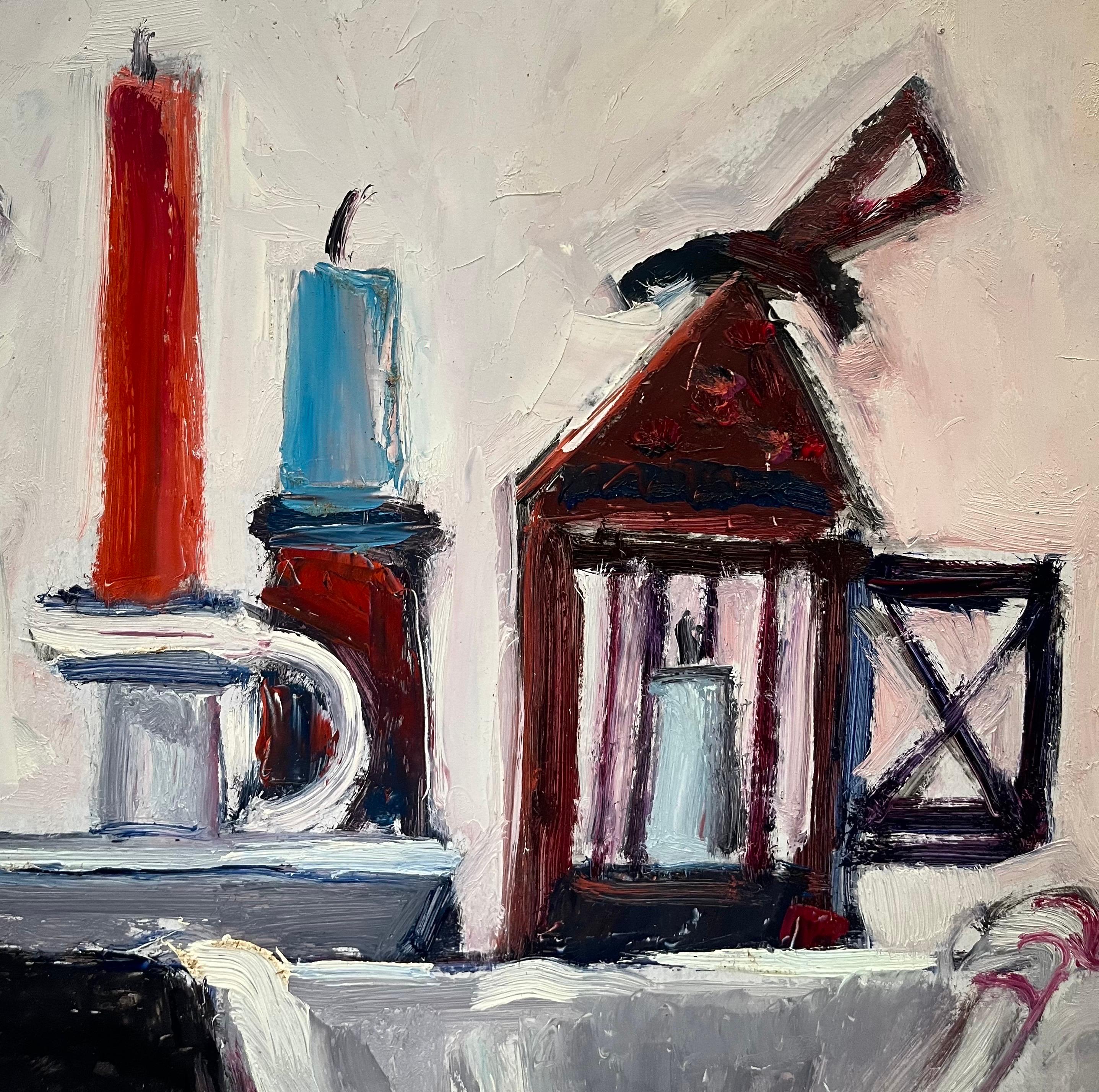 Still life 113 by Jean Krille - Oil on masonite - 50.5x70cm For Sale 5