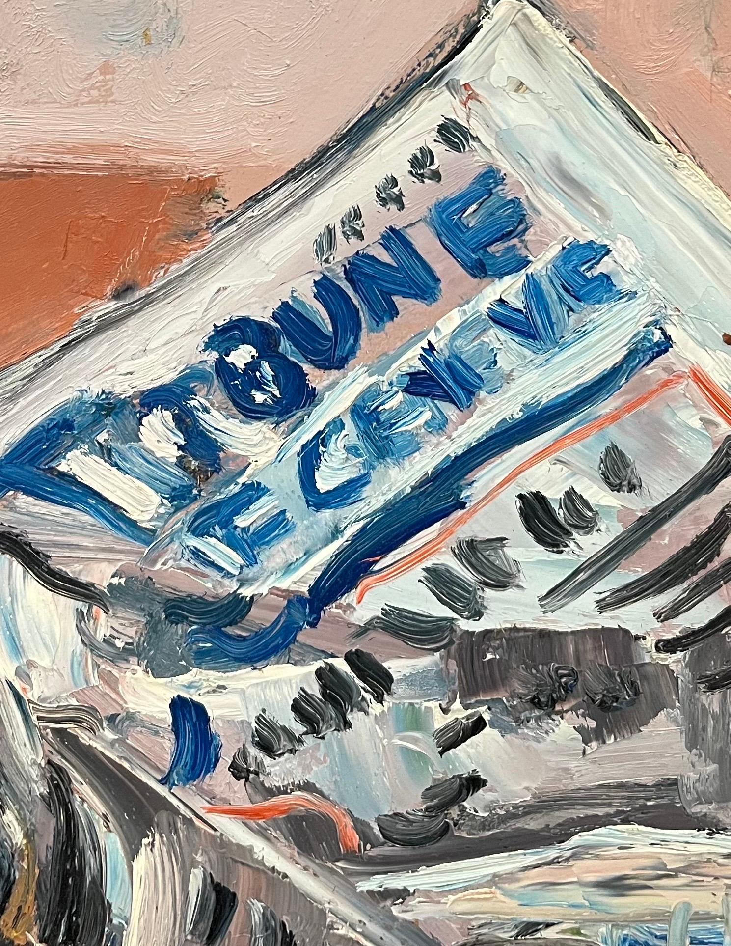 Nature morte 115 par Jean Krille - Huile sur masonite - 50x70cm en vente 5