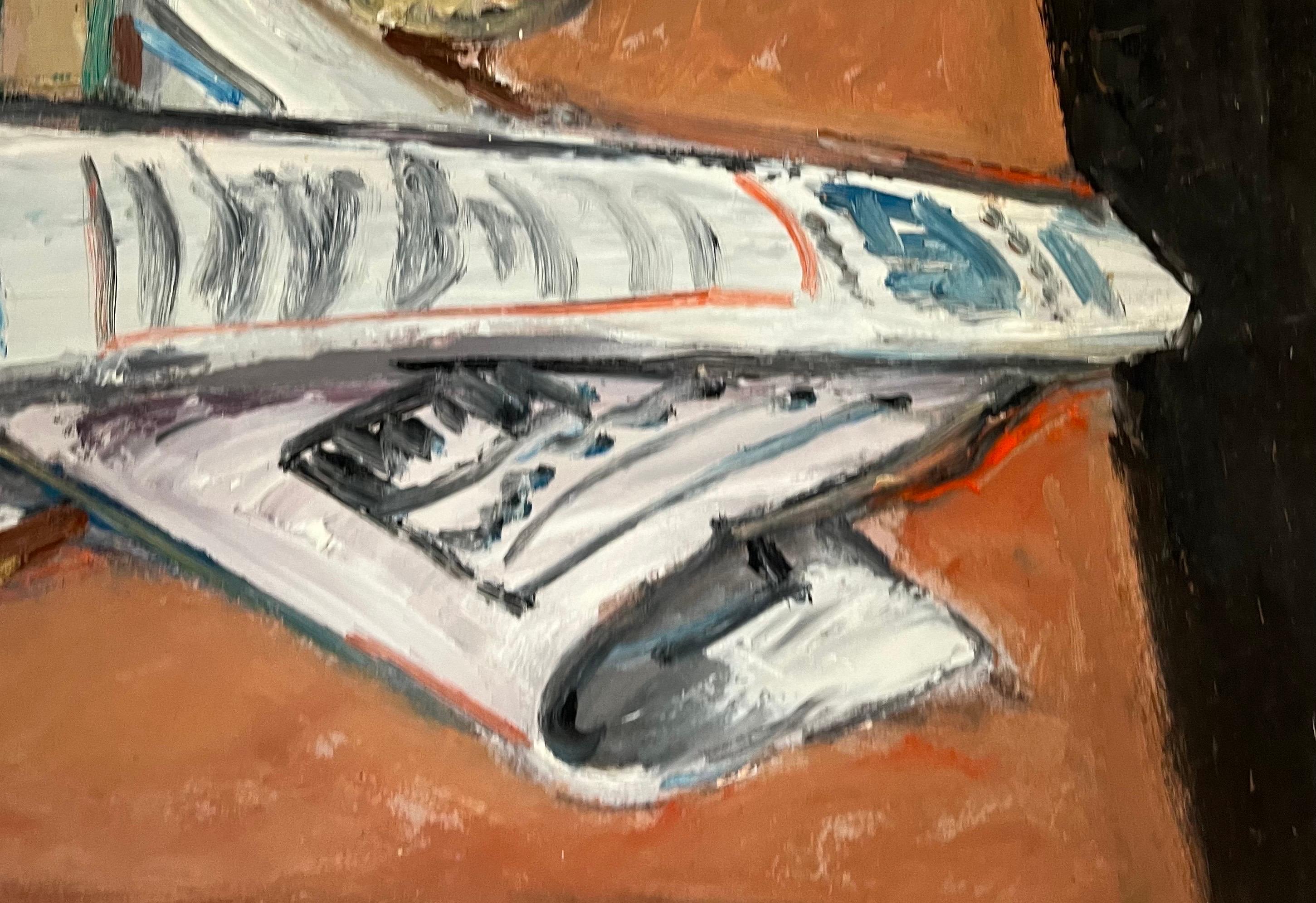 Nature morte 115 par Jean Krille - Huile sur masonite - 50x70cm en vente 8
