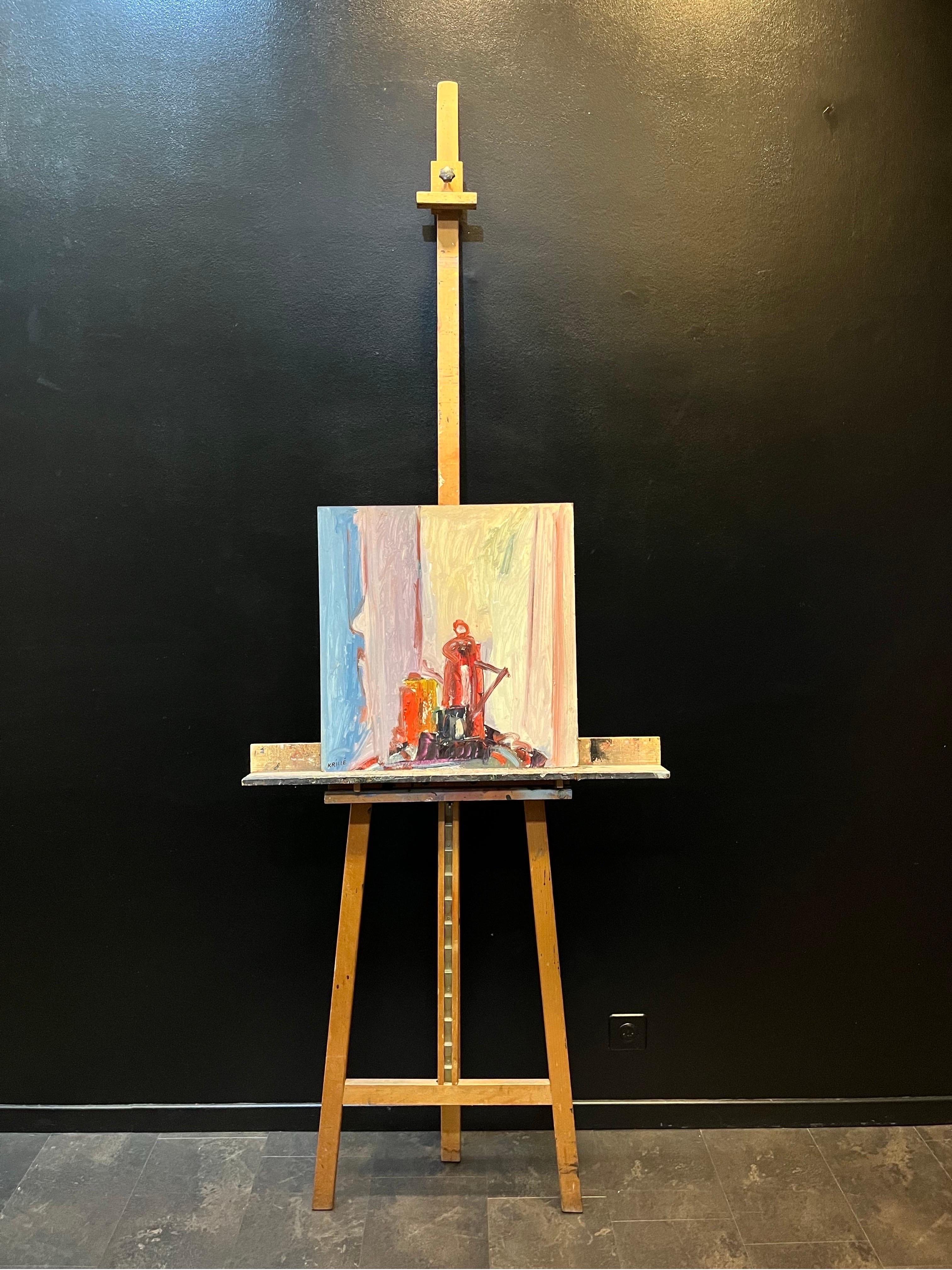 Bodegón 116 de Jean Krille - Óleo sobre masonita - 51,5x50cm en venta 1