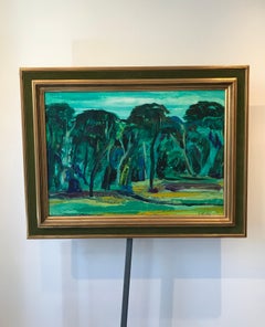 Tableau n°60 by Jean Krillé - Oil on paper and canvas 50x70 cm