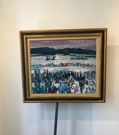 Tableau n°61 di Jean Krillé - Olio su cartone 50x60 cm