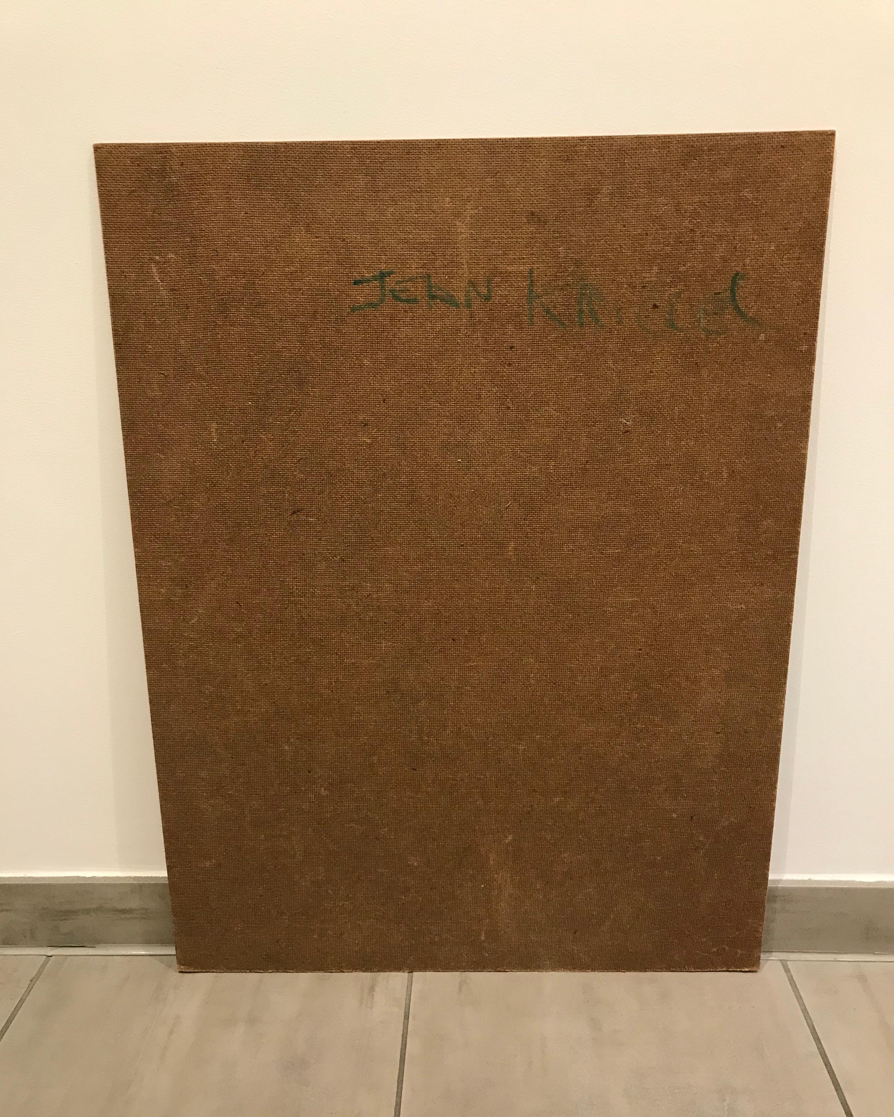 Tableau n°67 de Jean Krillé - Huile sur bois 62x47 cm en vente 1