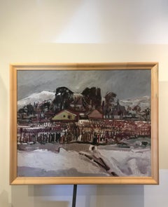 Cuadro n°73 de Jean Krillé - Óleo sobre madera 80x100 cm