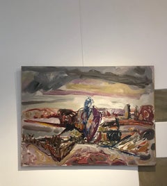 Tableau n°80 di Jean Krillé - Olio su legno 75x100 cm