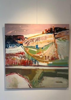 Vigneti - n°82 di Jean Krillé - Olio su legno 100x100 cm