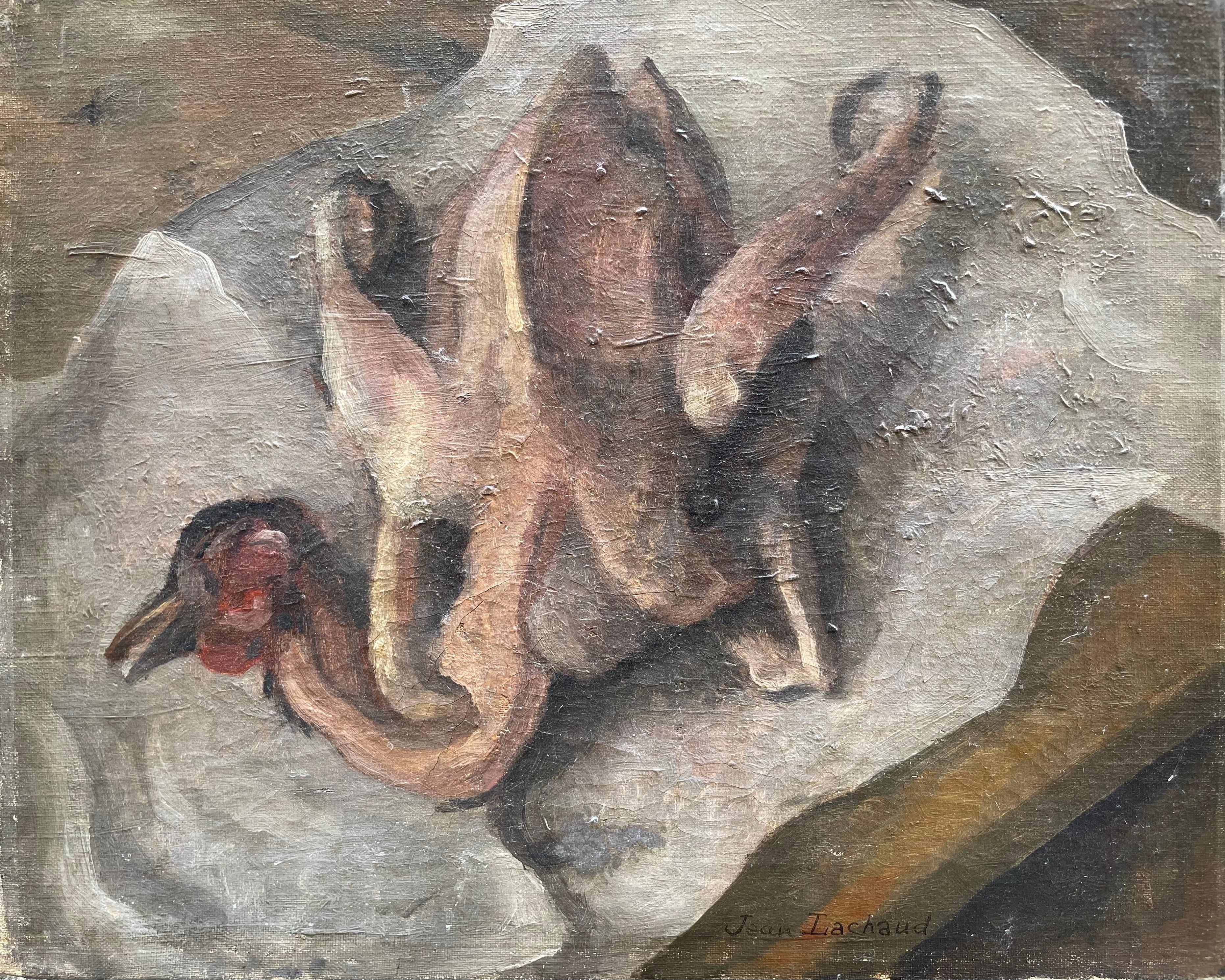 Jean Lachaud, "Die sera cocotte - Küchenstillleben" 
Öl auf Leinwand, 41 x 33 cm 

Signiert unten rechts: Jean Lachaud Inschrift auf dem Keilrahmen: "Il sera cocotte" 

Sehr guter Zustand 

Jean Lachaud (1889, Paris - 1952, Brest), ein enger Freund