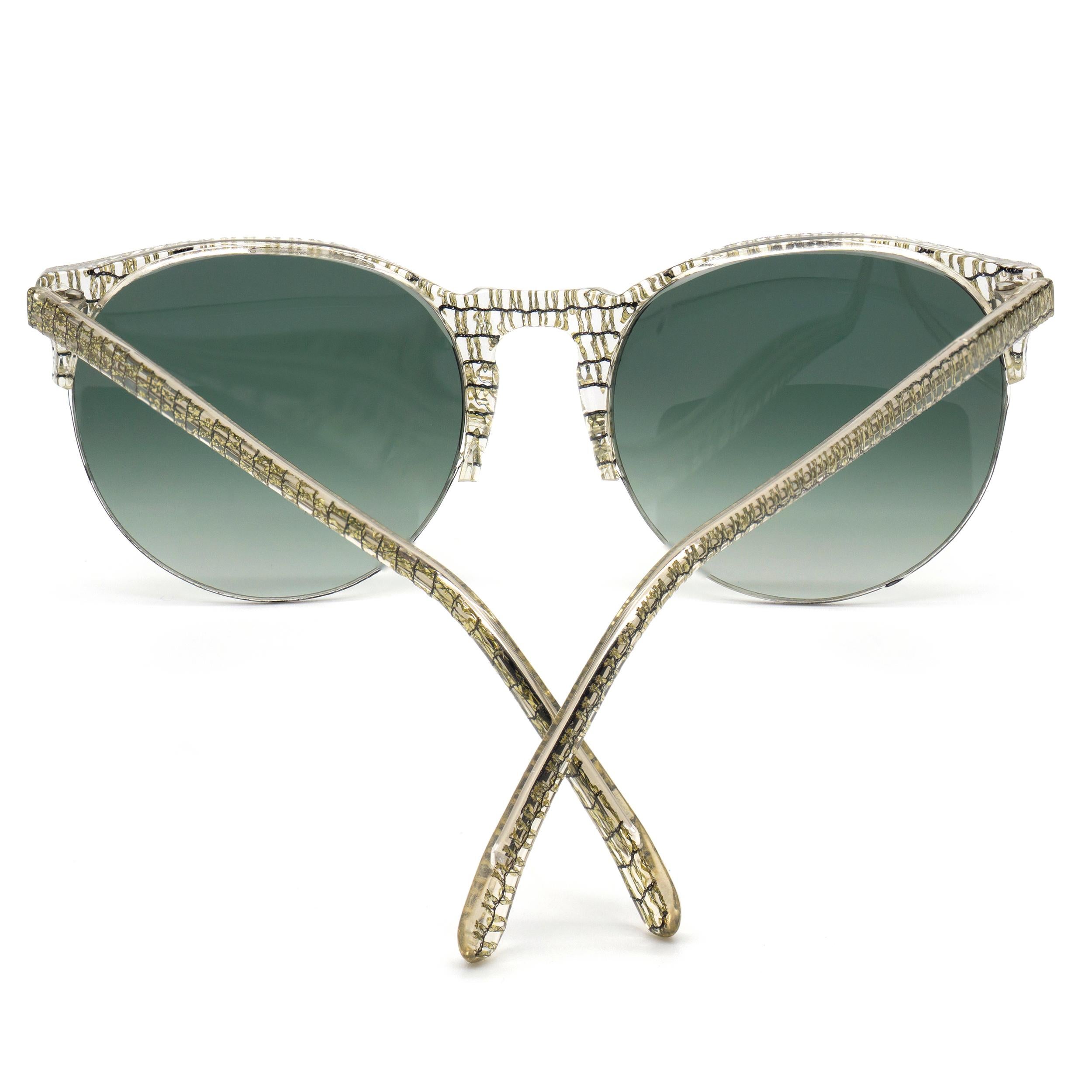 Jean LaFont round vintage sunglasses, France 80s In New Condition In Santa Clarita, CA