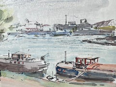 Le Quai des Strasbourg Mediados del siglo XX Pintura postimpresionista francesa firmada