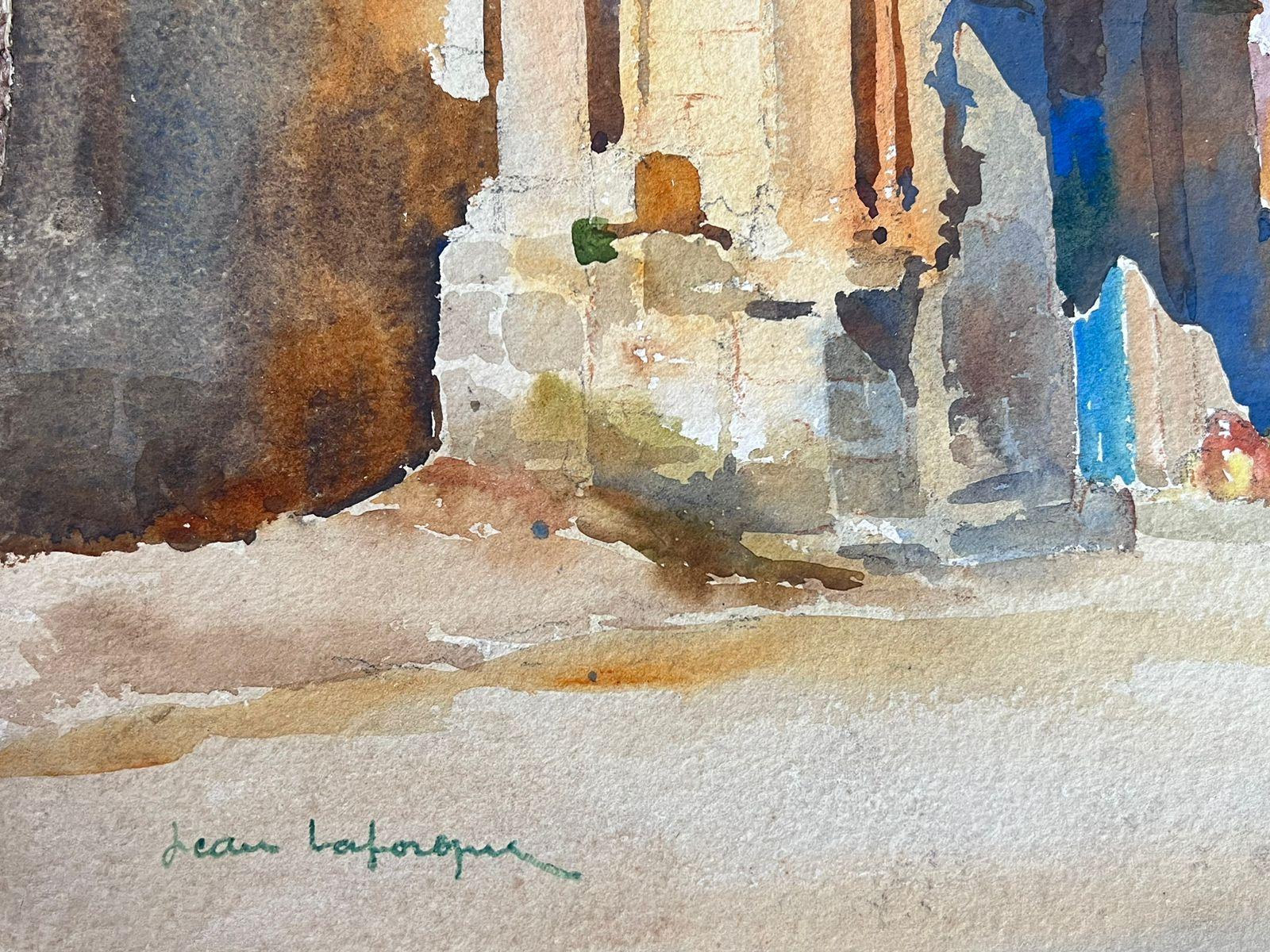 Jean La Forgue (French 1901-1975) signed watercolour on card, unframed
painting: 18 x 22 inches
provenance: the artists estate, France
condition: very good and sound condition; there are minor age related marks and stains to the surface simply