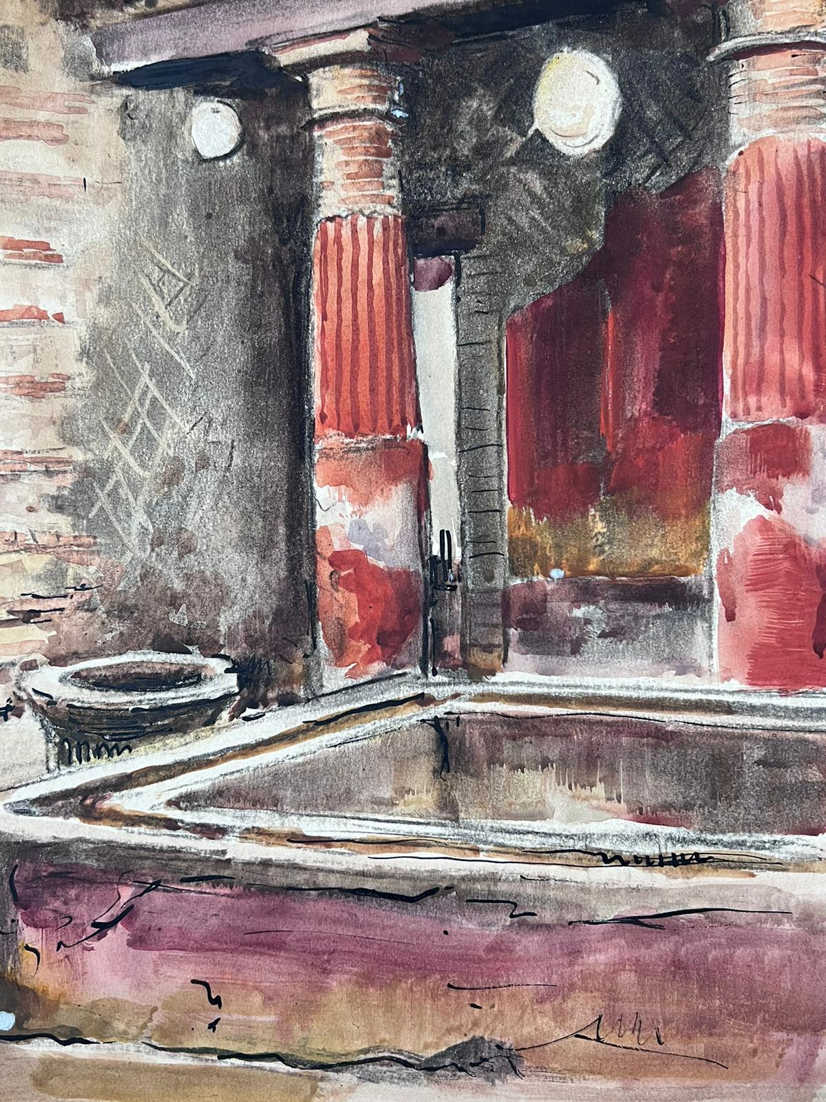 Jean La Forgue (francés 1901-1975) acuarela y tinta sobre papel firmada, sin enmarcar
verso de la inscripción
cuadro: 19 x 14 pulgadas
Procedencia: Propiedad del artista, Francia
estado: estado muy bueno y sólido; hay pequeñas marcas y manchas