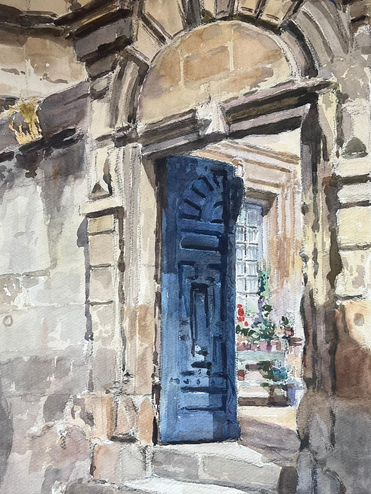 Provenza Piedra Patio Edificios Siglo XX Pintura Impresionista Francesa - Art de Jean Laforgue