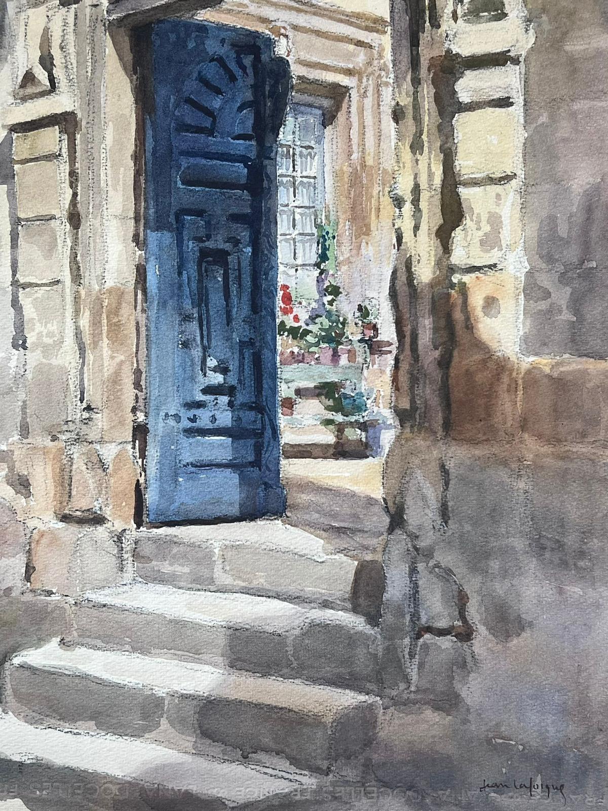 Provenza Piedra Patio Edificios Siglo XX Pintura Impresionista Francesa 2