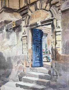 Provenza Piedra Patio Edificios Siglo XX Pintura Impresionista Francesa