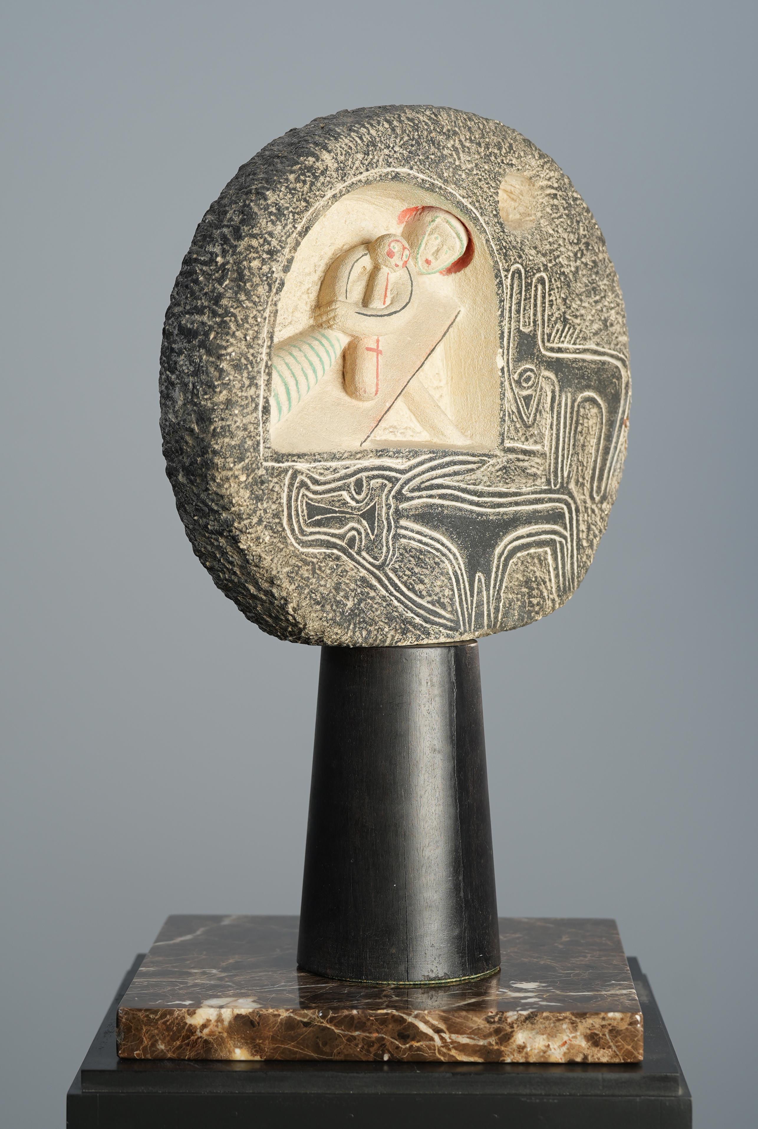 Natività in pietra - Sculpture Astratto di Jean Lambert-Rucki