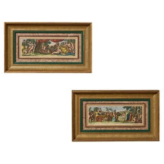 Jean Le Pautre (1618–1682) Framed Engravings Of Bacchanalian Scenes