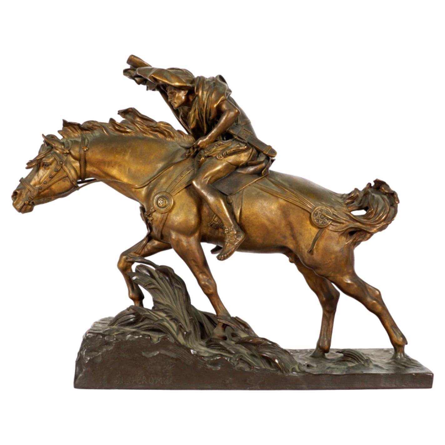 Bronze von Louis Leon Cugnot, Korybante, die Jupiters Krippe schmückt