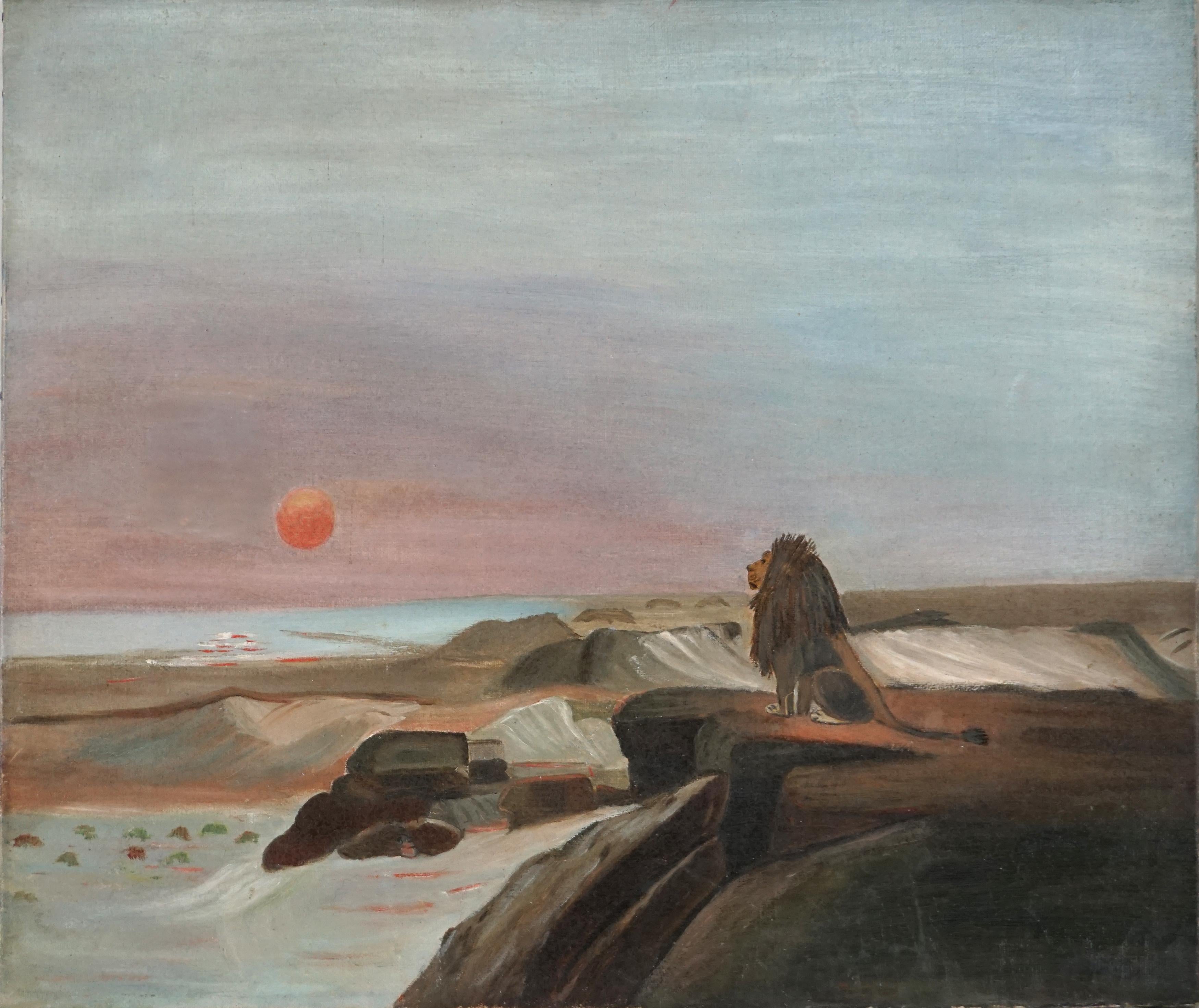Meraviglioso studio dei primi anni del XX secolo del paesaggio "Le due maestà" di Jean Leon Gerome Ferris del 1885. Senza segno. Condizioni: Uno strappo riparato professionalmente. Senza cornice. Dimensioni dell'immagine: 13" H. x 15,50" L. 

Jean