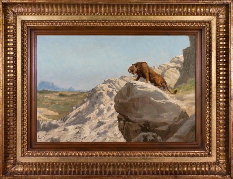 JeanLéon Gérôme JeanLéon Gérôme Lion aux Aguets; On the Watch