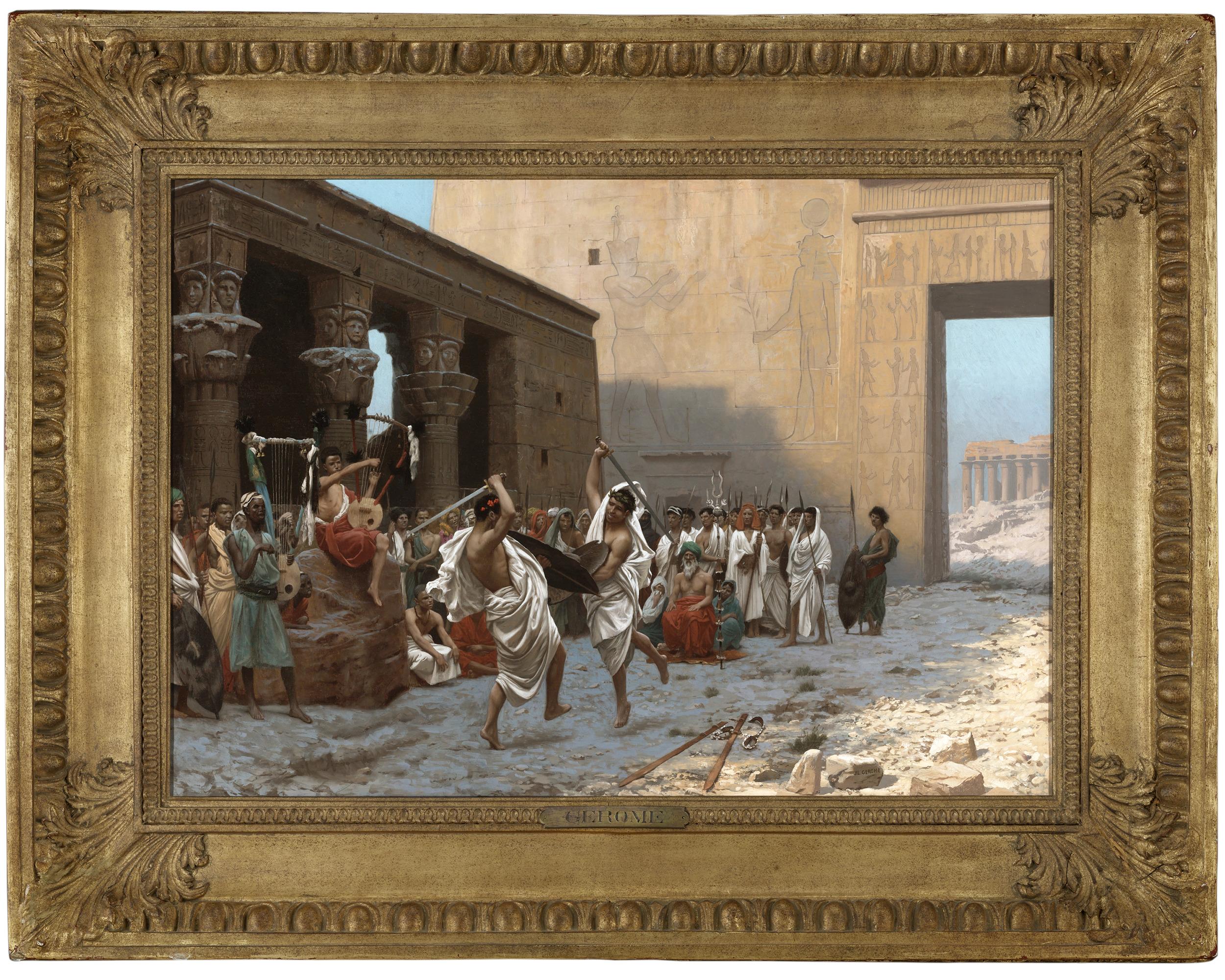 La Danse Pyrrhique (yrrischer Tanz) – Painting von Jean-Léon Gérôme