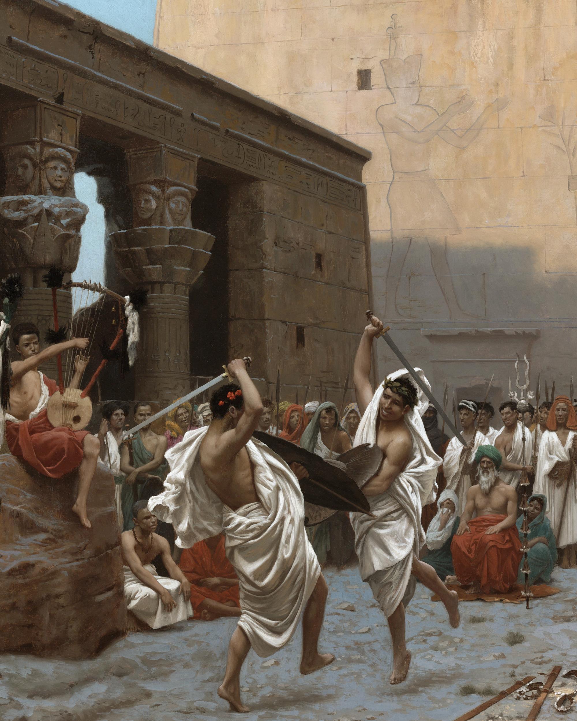 La Danse Pyrrhique (yrrischer Tanz) (Akademisch), Painting, von Jean-Léon Gérôme